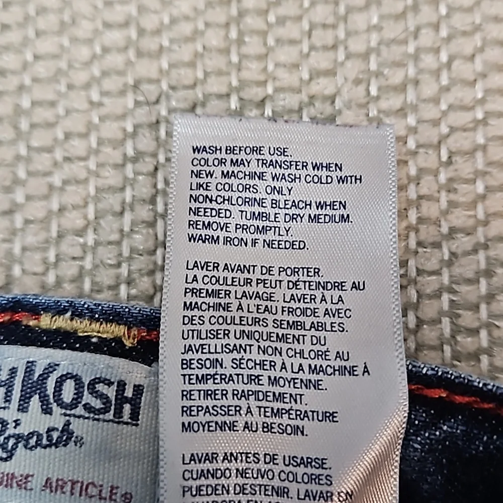 Oshkosh B'gosh Boys Denim Carpenter Shorts Size 5 Adjustable Waist Jean Shorts